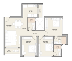One Indiabulls Thane 3BHK Plan